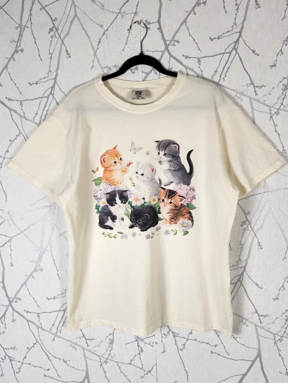 Comfort Colors Kittens Graphic Cotton Jersey Crewneck Tee
